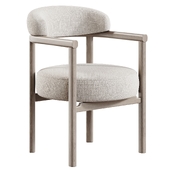 Japandi Accent Chair armchair 02