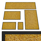Yellow pile rugs 5 sizes | 8k | PBR