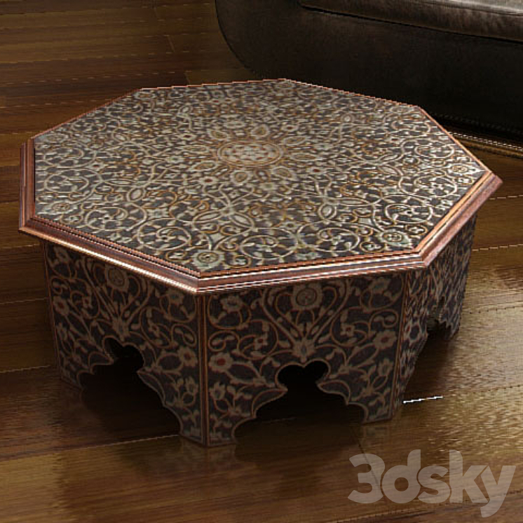 coffee table in Arabic style - Table - 3D model