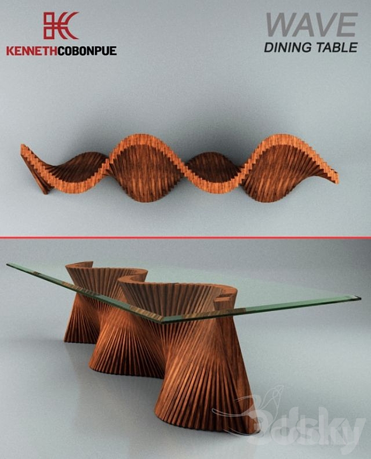 Wave Table - Table - 3D model