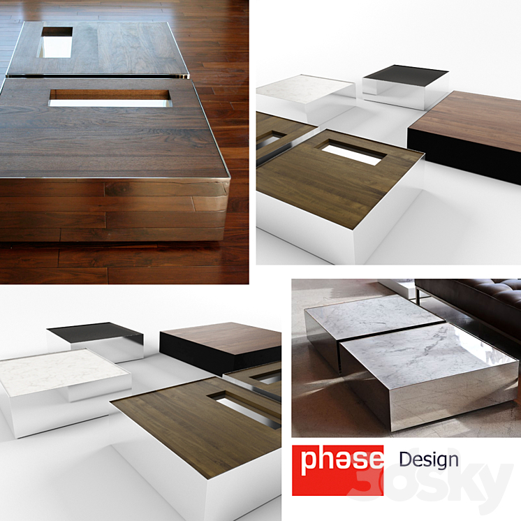 Phase Design Ballot Box tables - Table - 3D model