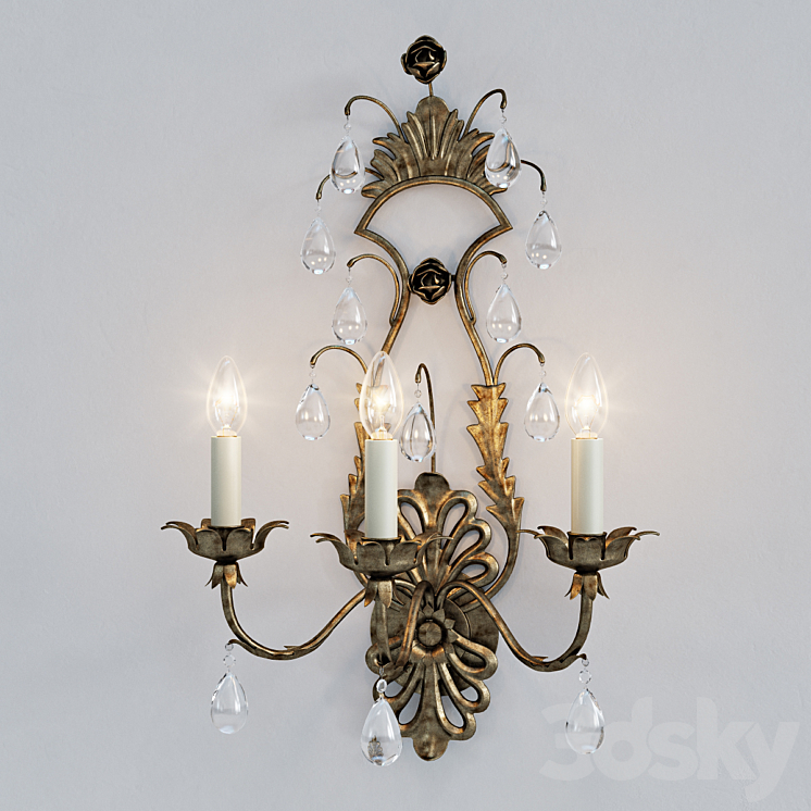 Vaughan wall lamp WA0206.GI.SE - Wall light - 3D model