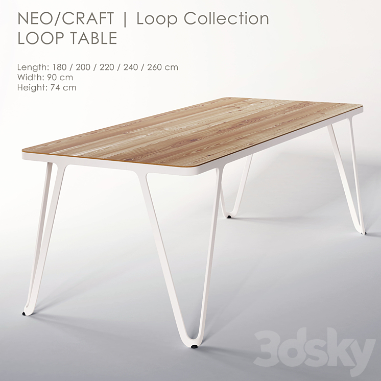 LOOP TABLE - Table - 3D model