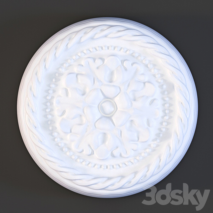Orac Decor R13 ceiling socket 2014 - Decorative plaster - 3D model