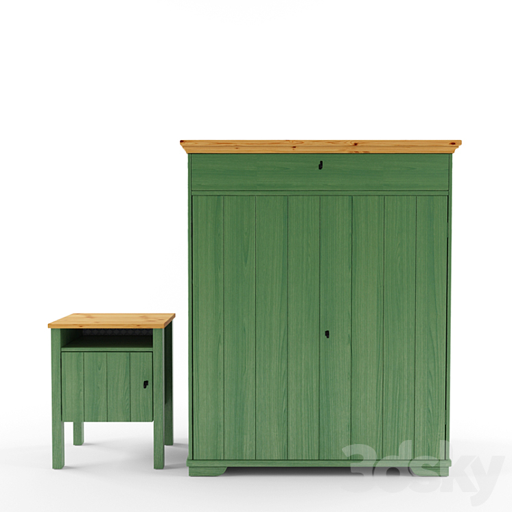 ikea hurdal series - Sideboard & Chest of drawer - 3D model