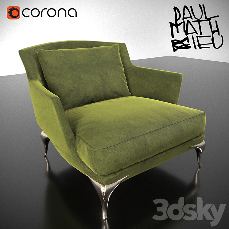 Paul Mathieu Contour Chair - Arm chair - 3D model
