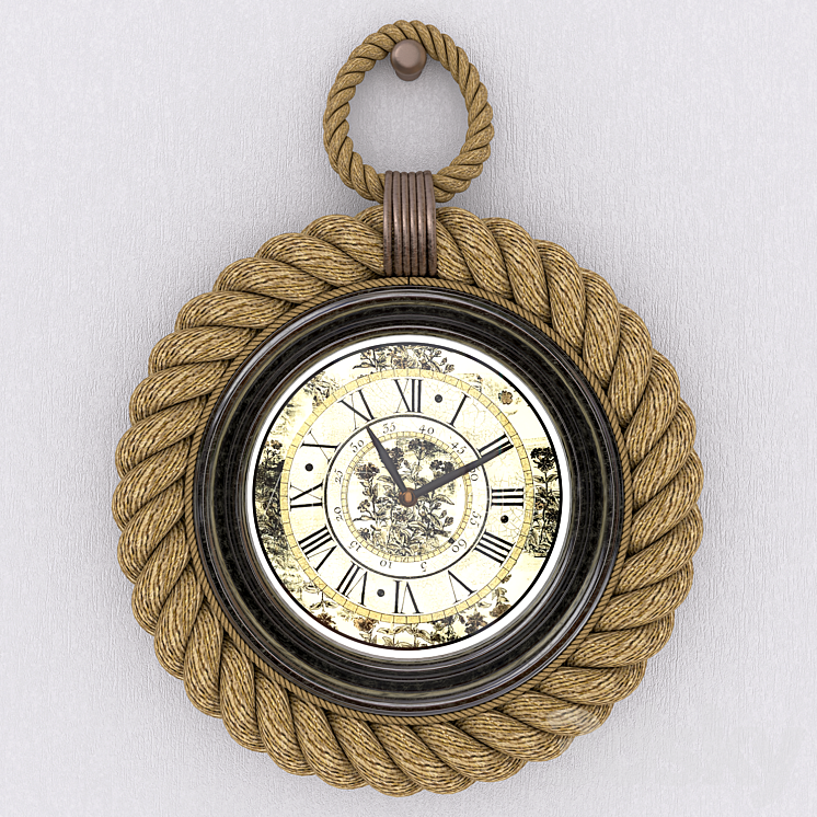 Wall Rope Clock - Watches & Clocks - 3D model
