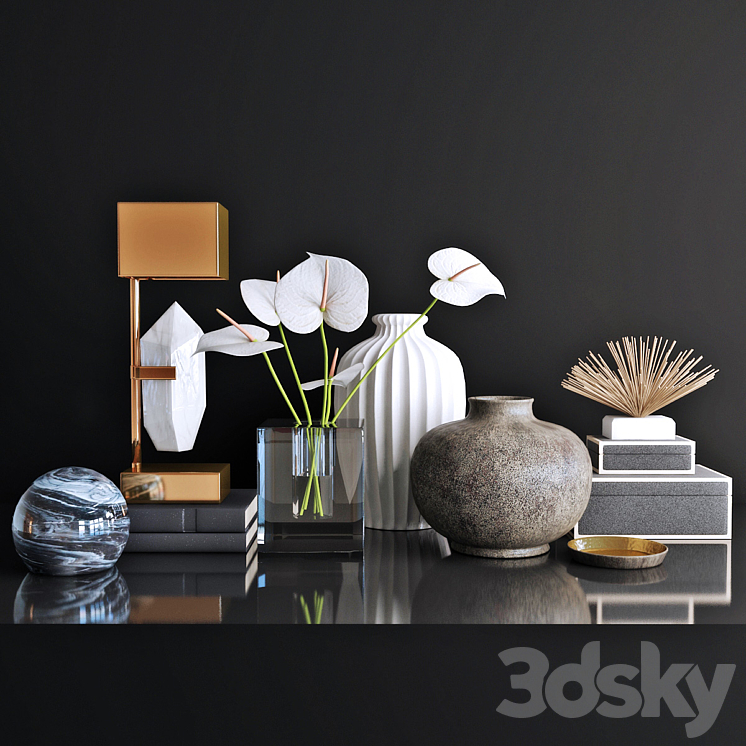 decorative set 01 - Decorative set - 3D model