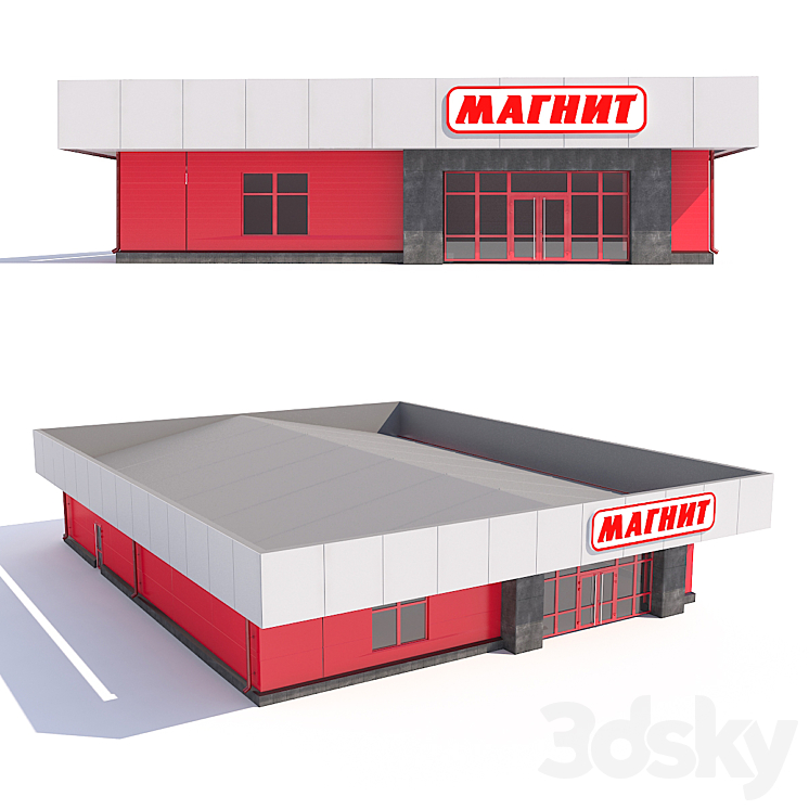 Magnit Shop - Building - 3D model