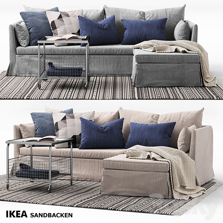 SANDBACKEN Ikea Ikea Sofa 3D model