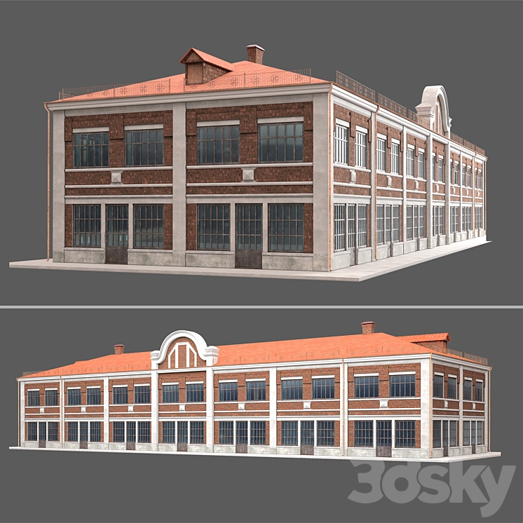 Factory building - Building - 3D model