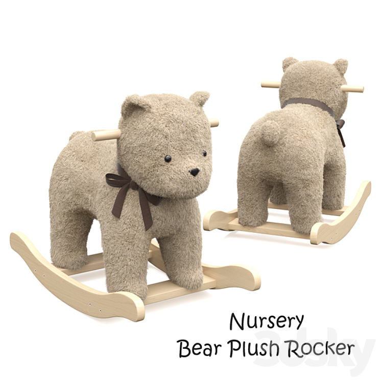 Bear Rocker Bear plush rocker - Miscellaneous - 3D model