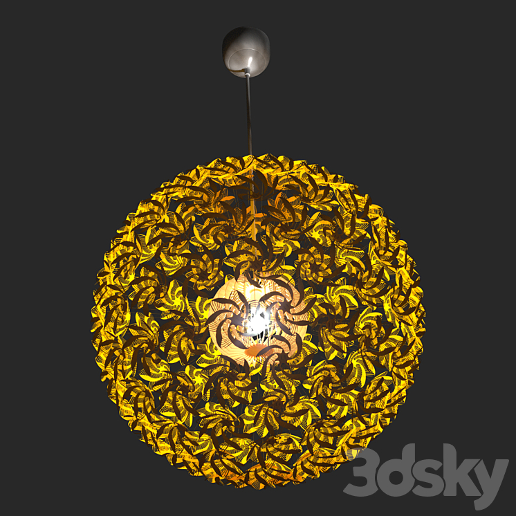 Grimsas Pendant lamp Yellow IKEA 2019 Pendant light 3D model