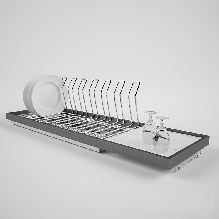 dish rack - Tableware - 3D model