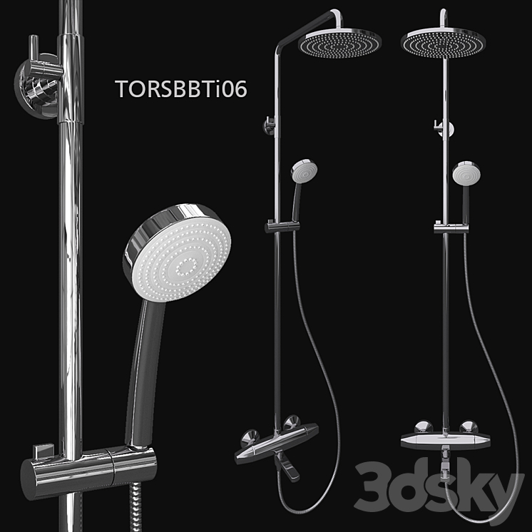 Shower system Iddis Torr - Faucet - 3D model