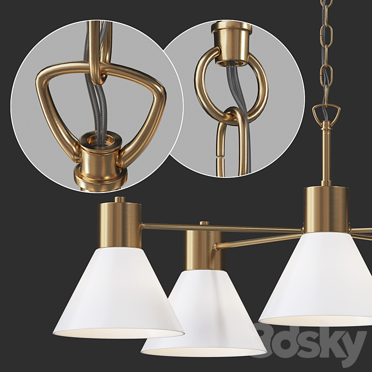 Ikea Flugbo Lamp Pendant light 3D model