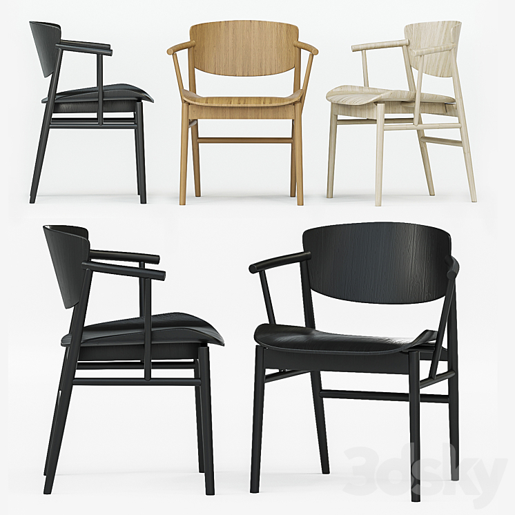 Fritz Hansen N01 Chair Fritz Hansen N01 Chair Chair 3D Model