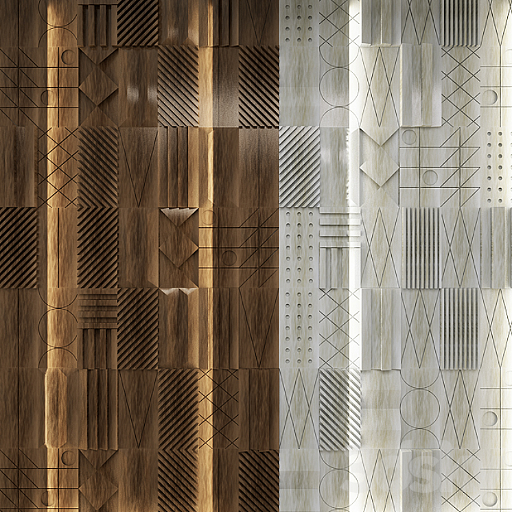 wall module panel - Other decorative objects - 3D model