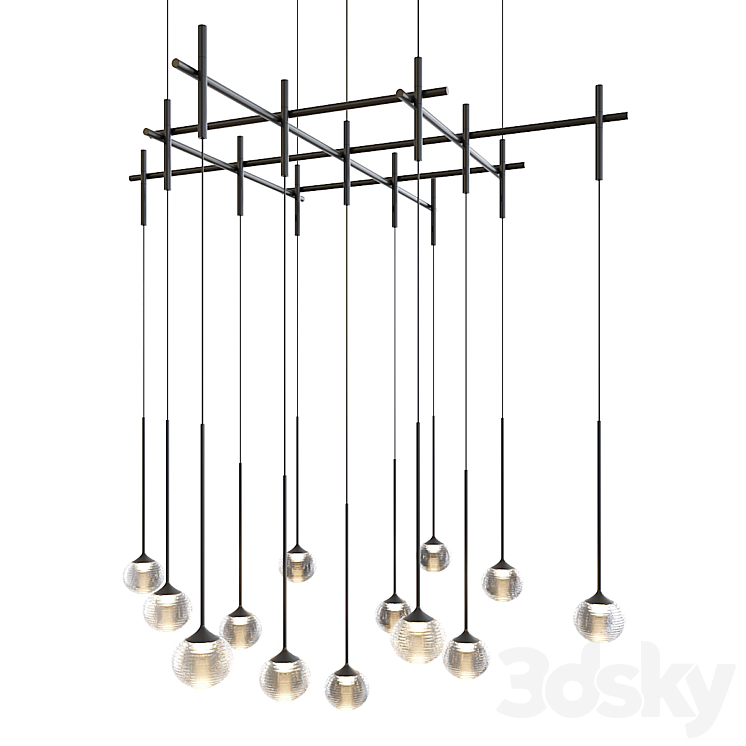 Vibia Algorithm 0860 - Pendant light - 3D model