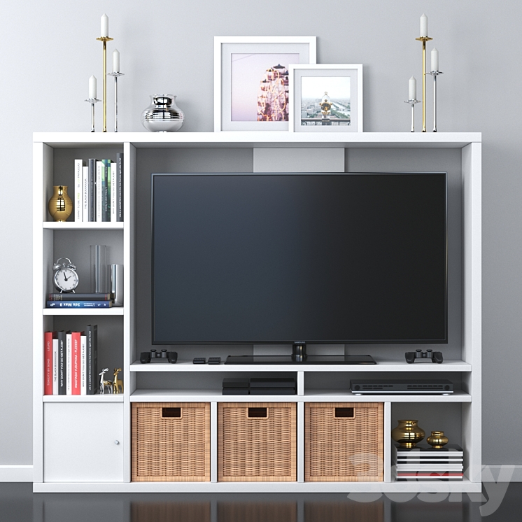 Ikea lappland tv place decor set TV Wall 3D model