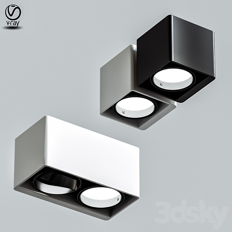 Delta light boxter - Spot light - 3D model