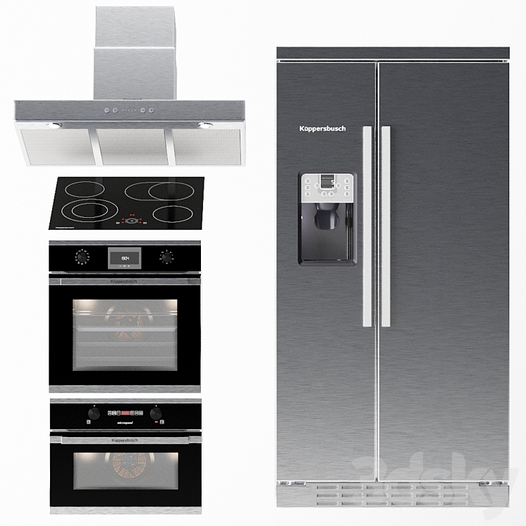Kuppersbusch 2 Technology Kit - Kitchen appliance - 3D model