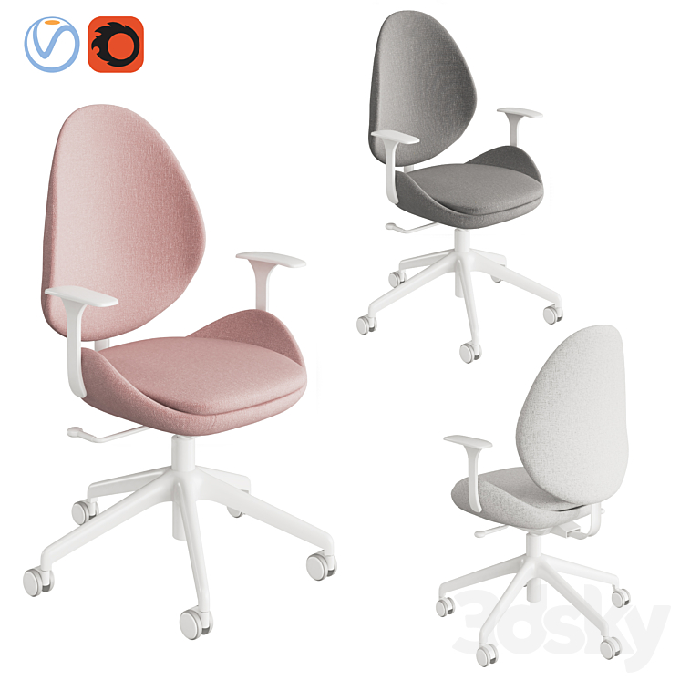 Hattefjall Chair Grey And White Computer Chair Ikea HATTEFJÄLL