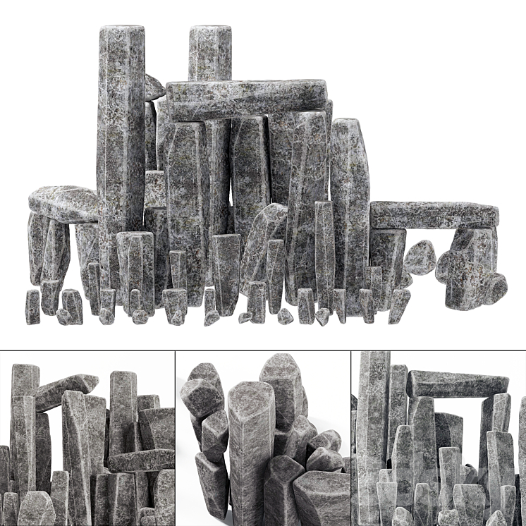 Blocks And Rocks Stone rock blocks - Environment elements - 3D model
