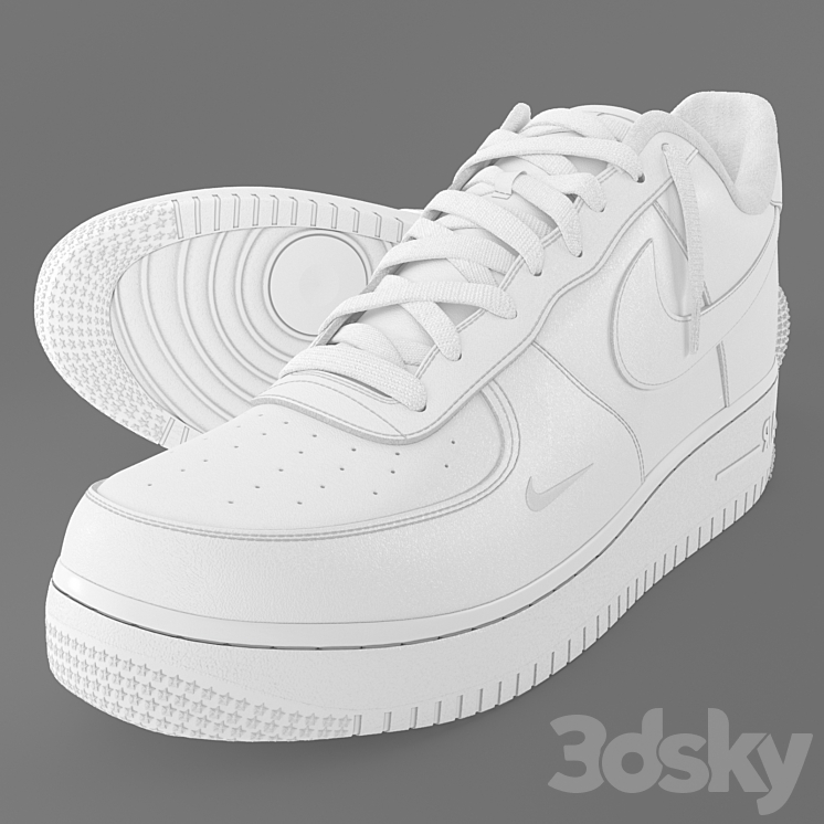Nike Air Force 1 Footwear 3D model