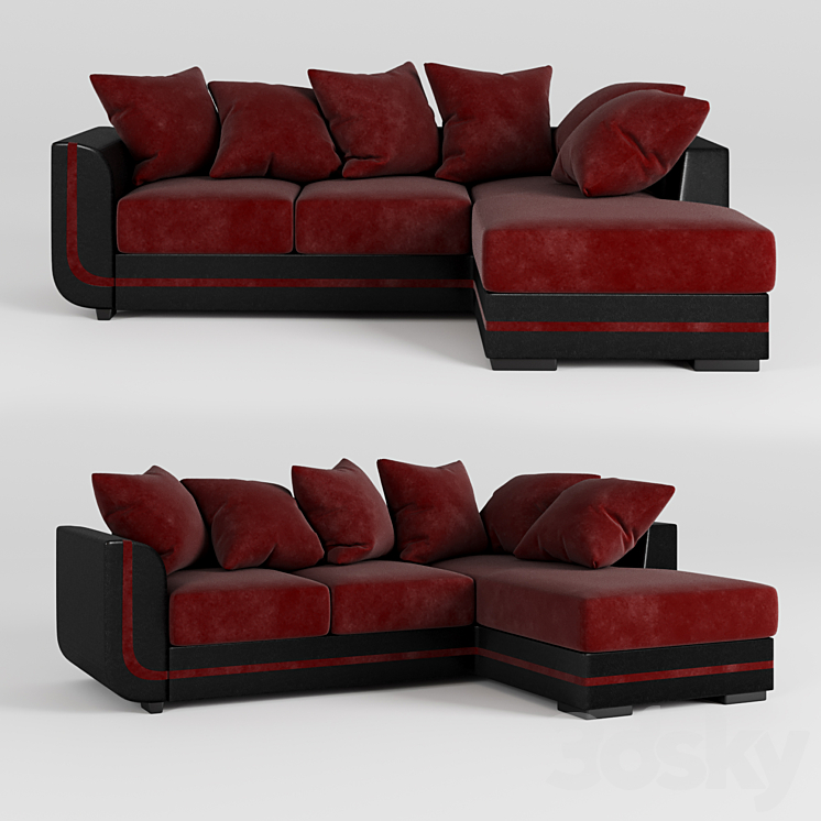 Devan 2 - Sofa - 3D model