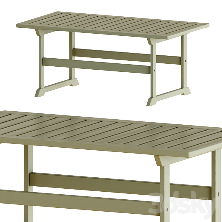 Ikea Bondholmen Table and Chairs Set Table Chair 3D model