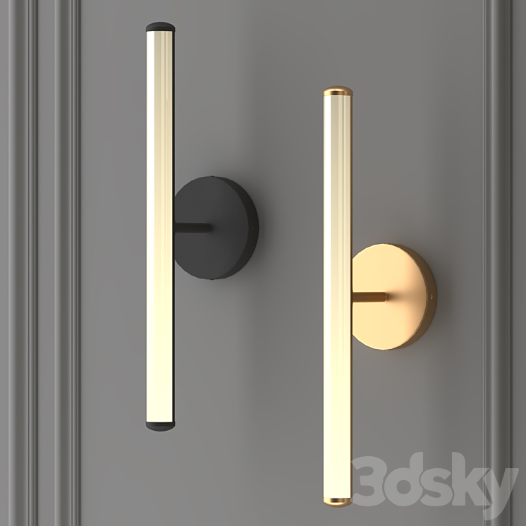 Light Rods LED Art Sconce - Wall light - 3D model
