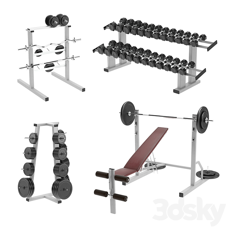 Equipment gym Sports 3D model