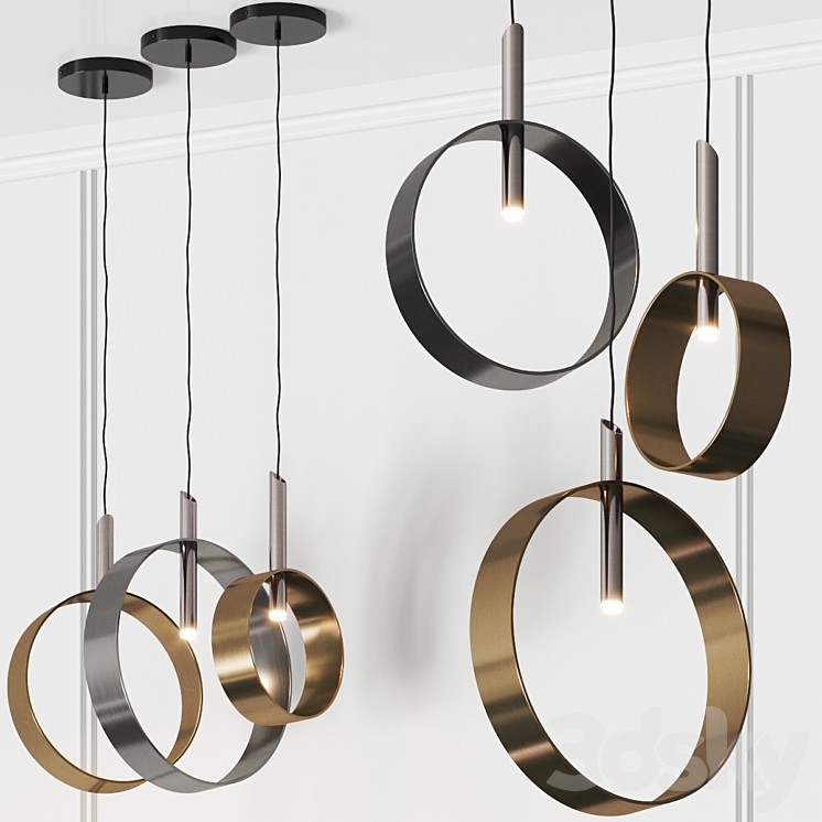 Riflessi Led Loop Pendant Lamps - Pendant light - 3D model