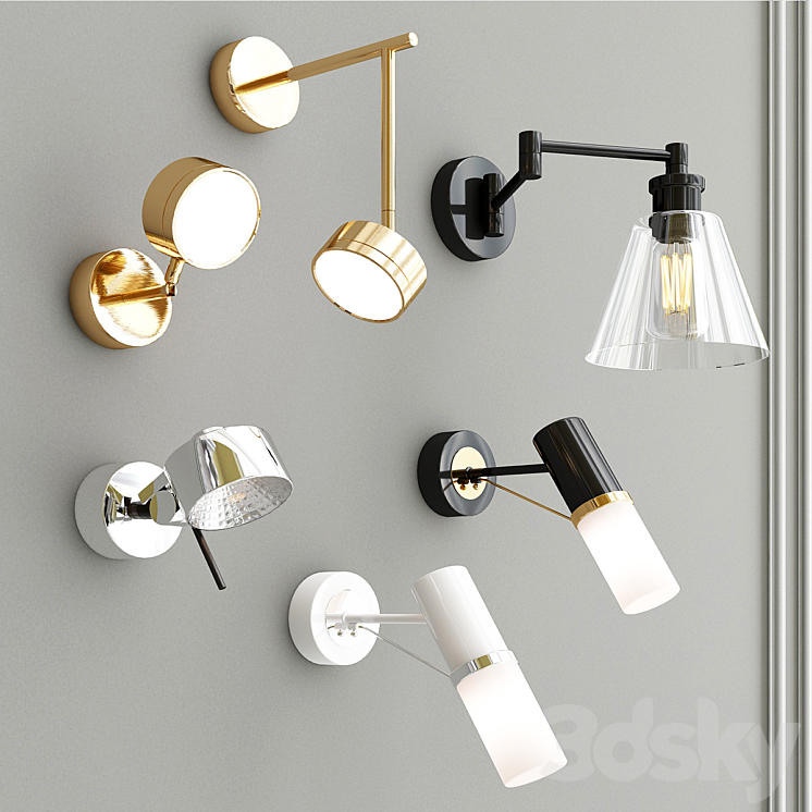 Wall Collection 7 - Wall light - 3D model