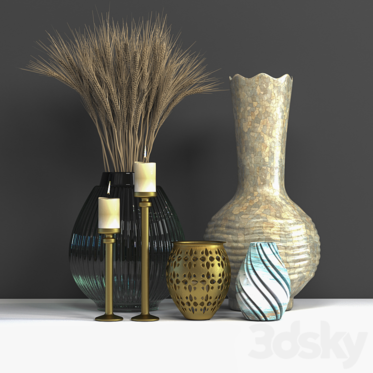 Decorative Set 01 - Decorative set - 3D model