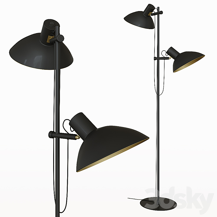 SD Floor Lamp Halo Design Metropole - Floor lamp - 3D model