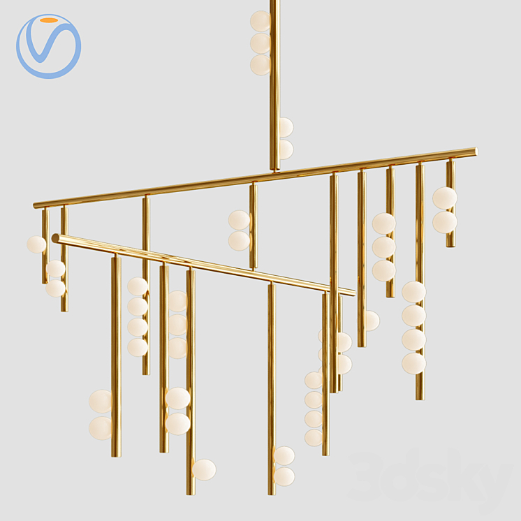 Drop System Light Drop System - Pendant light - 3D model