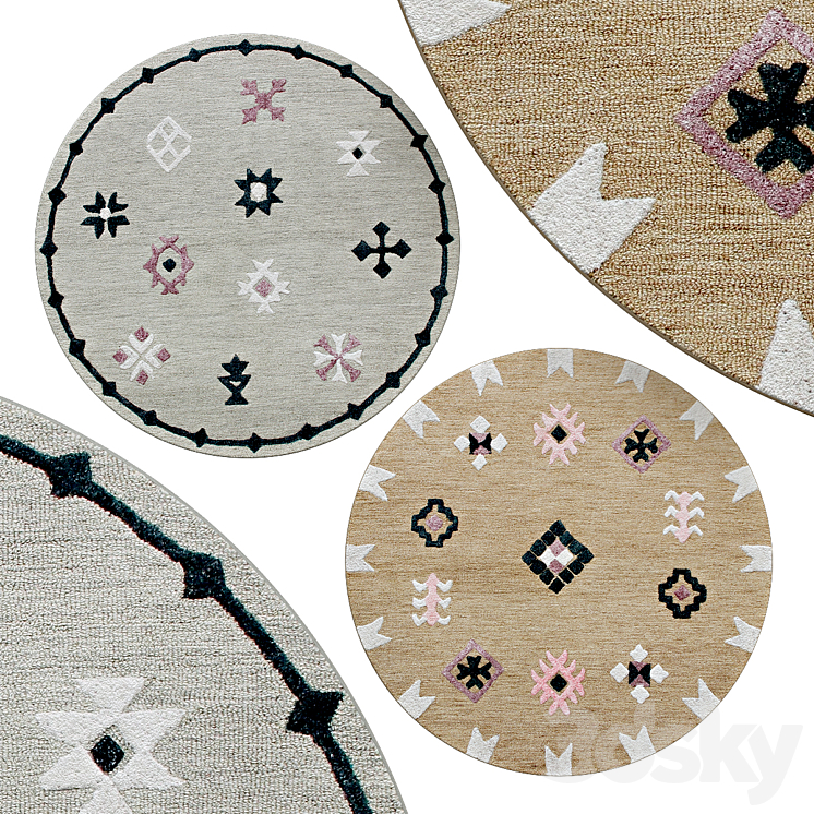 Circle rugs | No. 167 - Carpets - 3D model