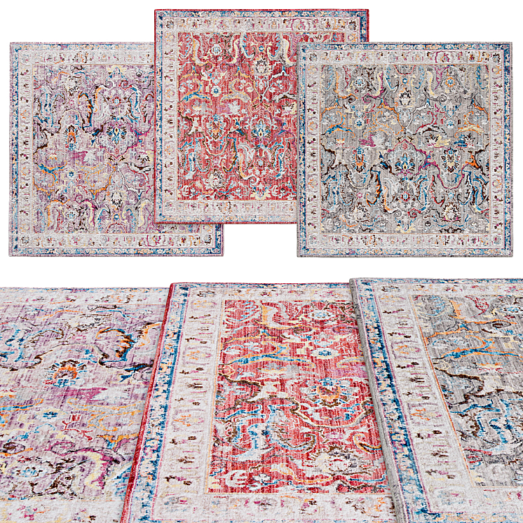 Square rugs | 033 - Carpets - 3D model