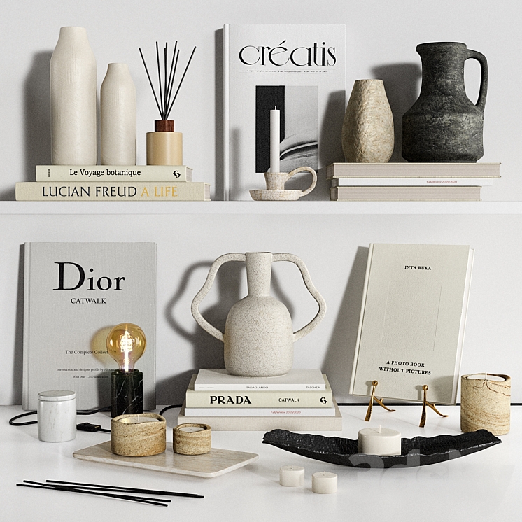 Zara Home Decor Set 02 - Decorative set - 3D model