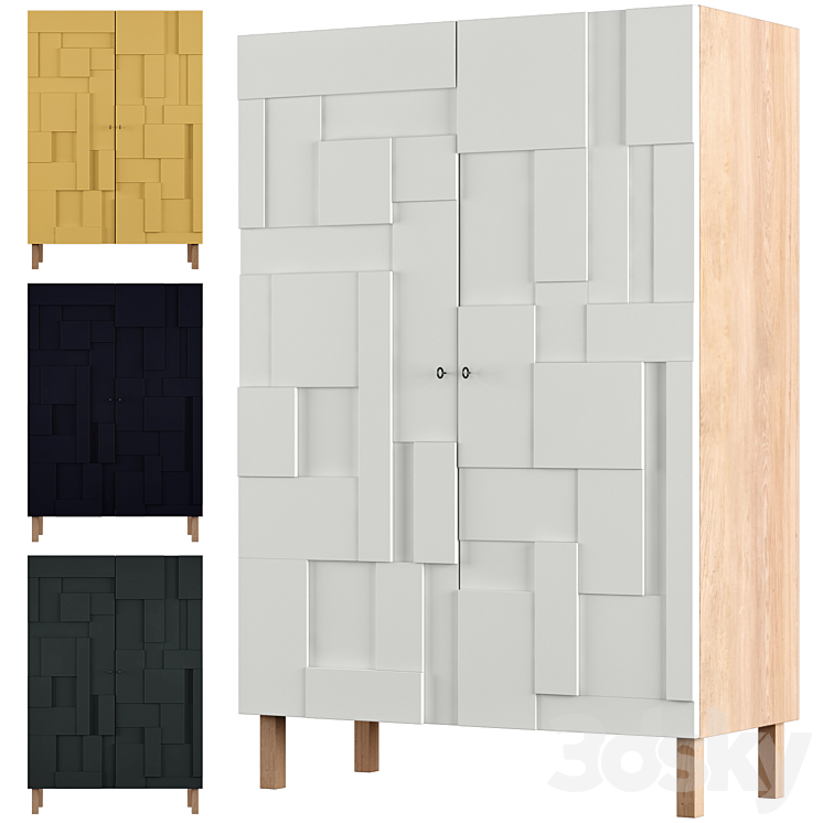 Alba armoire | Pinch Design - Wardrobe & Display cabinets - 3D model