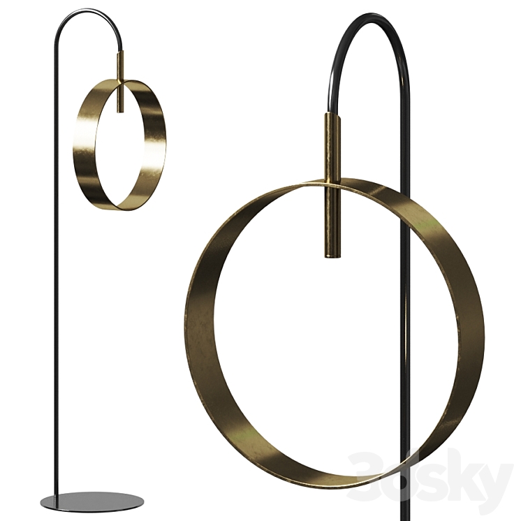 RIFLESSI LED LOOP PT - Floor lamp - 3D model
