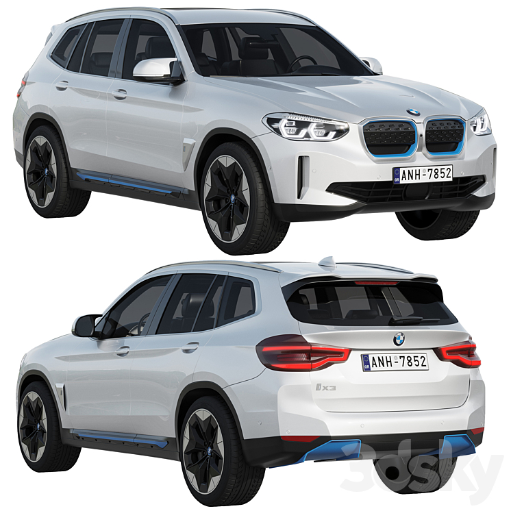 Bmw IX3 - Ground Transport - 3D model