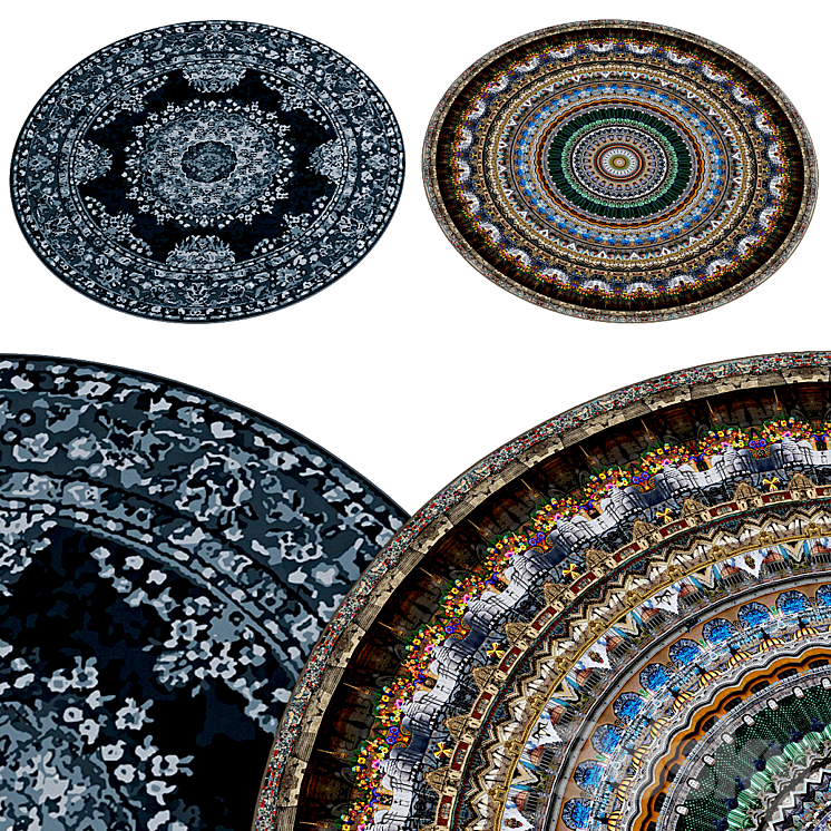 Circle rugs №021 - Carpets - 3D model