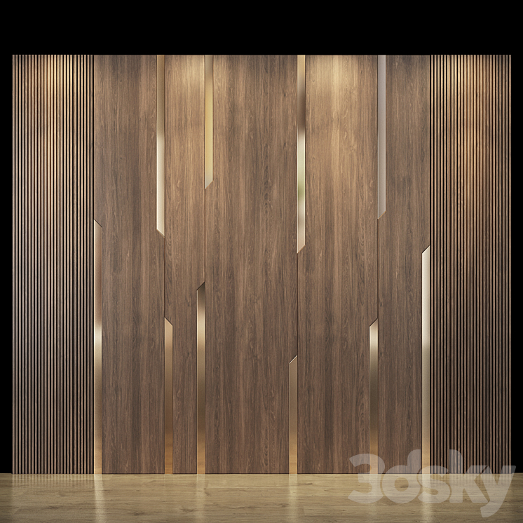 Wall Panel set 159 - Other decorative objects - 3D model