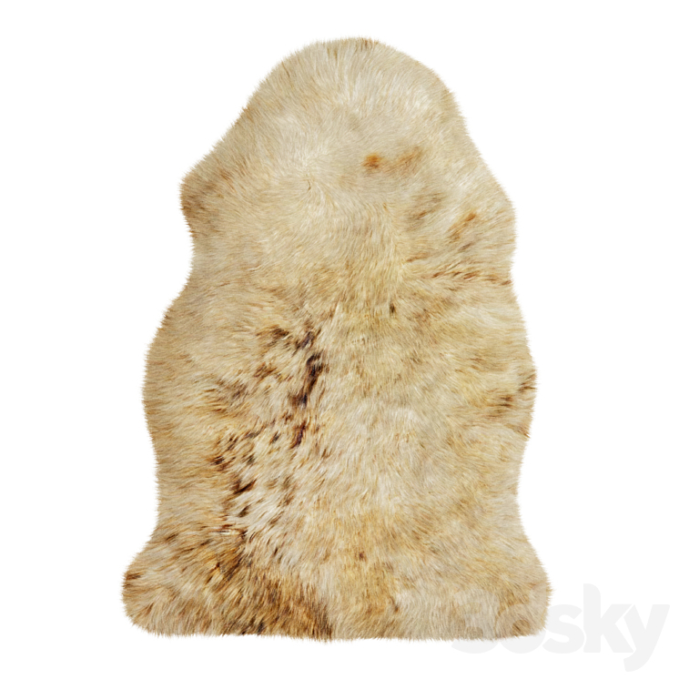 Animal skin rug 02 - Carpets - 3D model