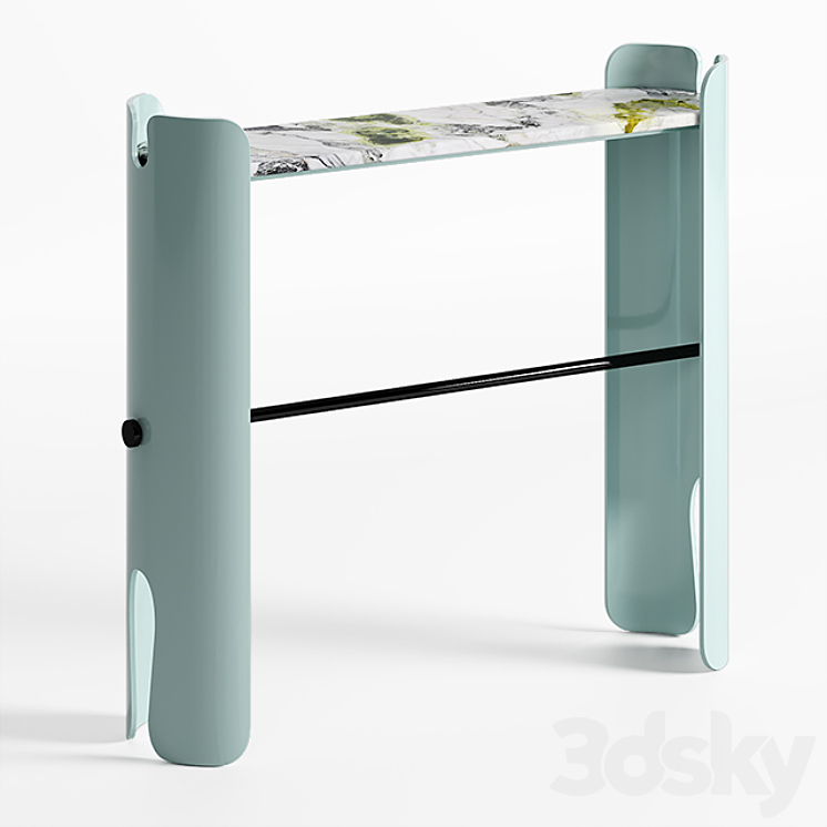 Marble Belize Console by The Invisible Collection - Console - 3D model