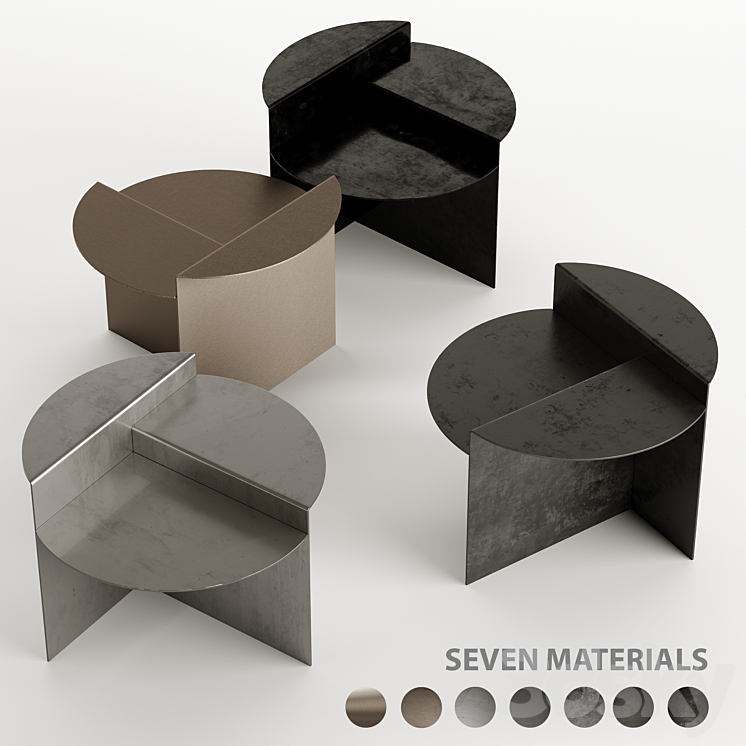 Table Rivet FRAME RIVET 2022 SIDE TABLE - Table - 3D model