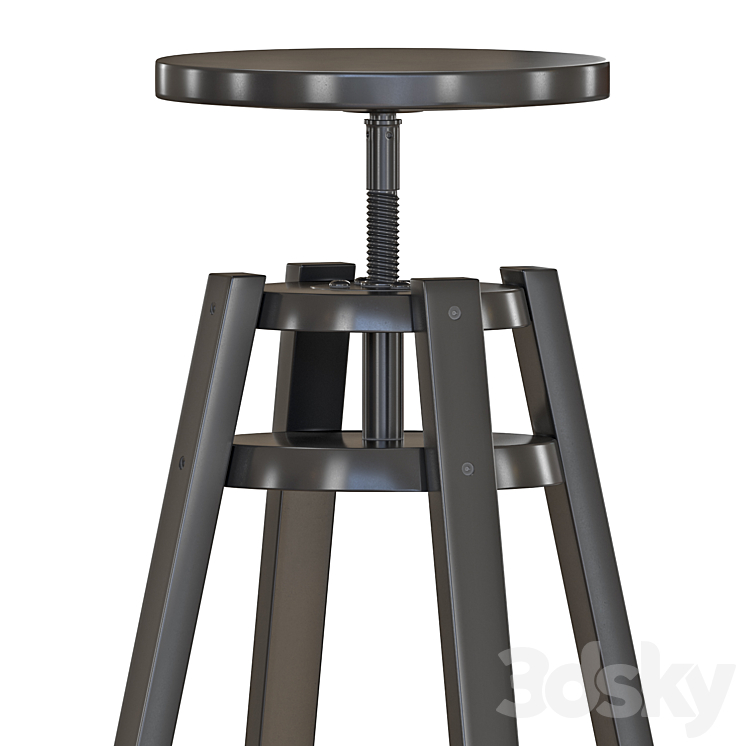 IKEA SANDSBERG Bar Table And Stools Table Chair 3D model